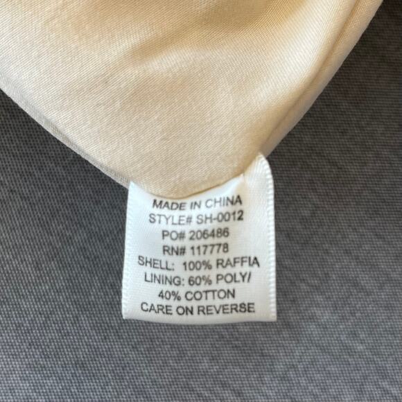 Lovestitch Straw Santa Fe Raffia Tribal Tasseled Bucket Crossbody Tote Bag New - Picture 10 of 12